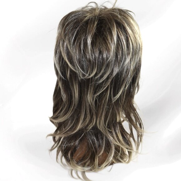 Hivision 100% Synthetic Long Two Tone Gray Layered Wig - Picture 5 of 6